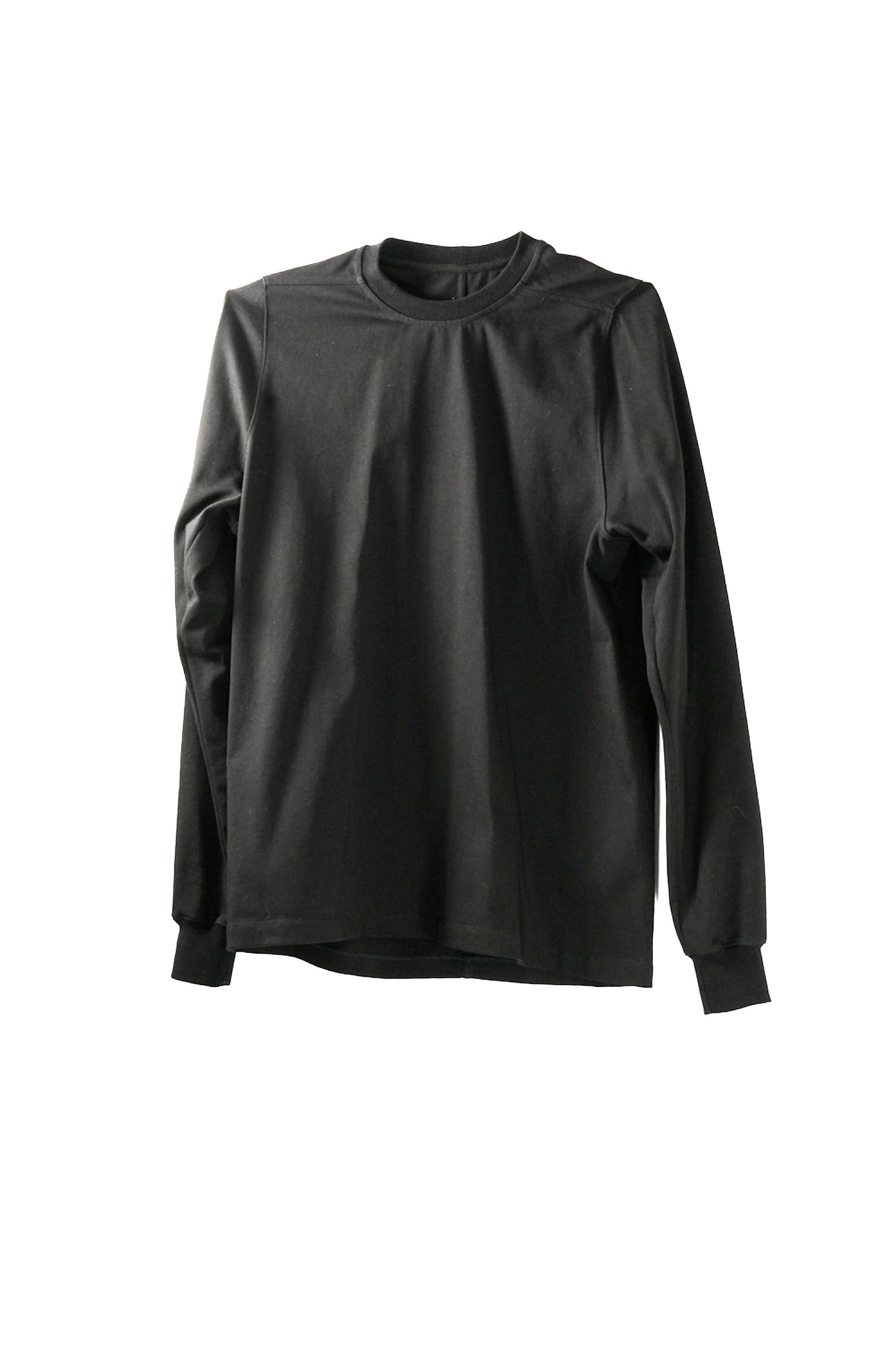 RICK OWENS LONG SLEEVE JERSEY T-SHIRT (BLACK)