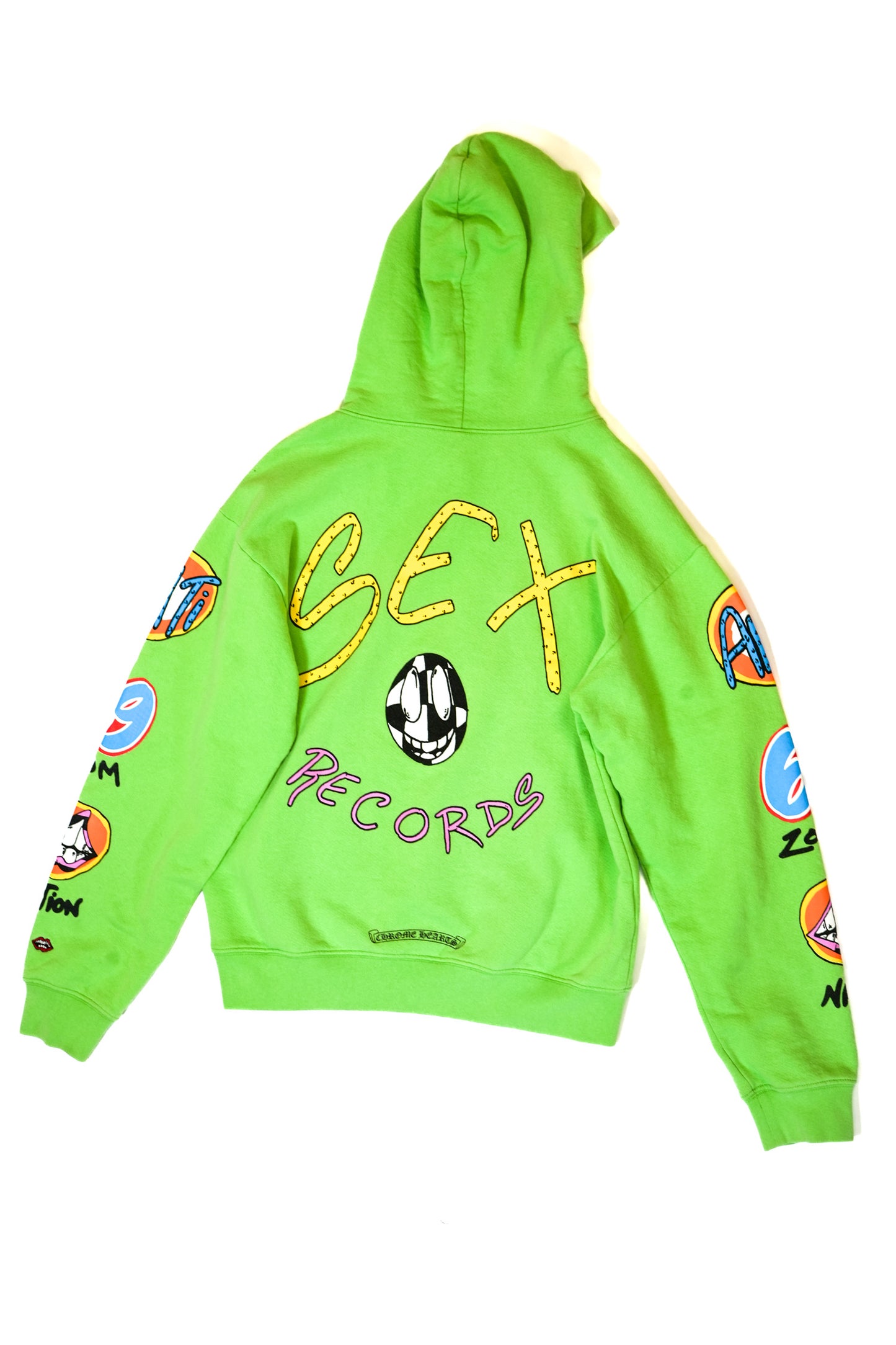CHROME HEARTS MATTY BOY S*X RECORDS HOODIE GREEN