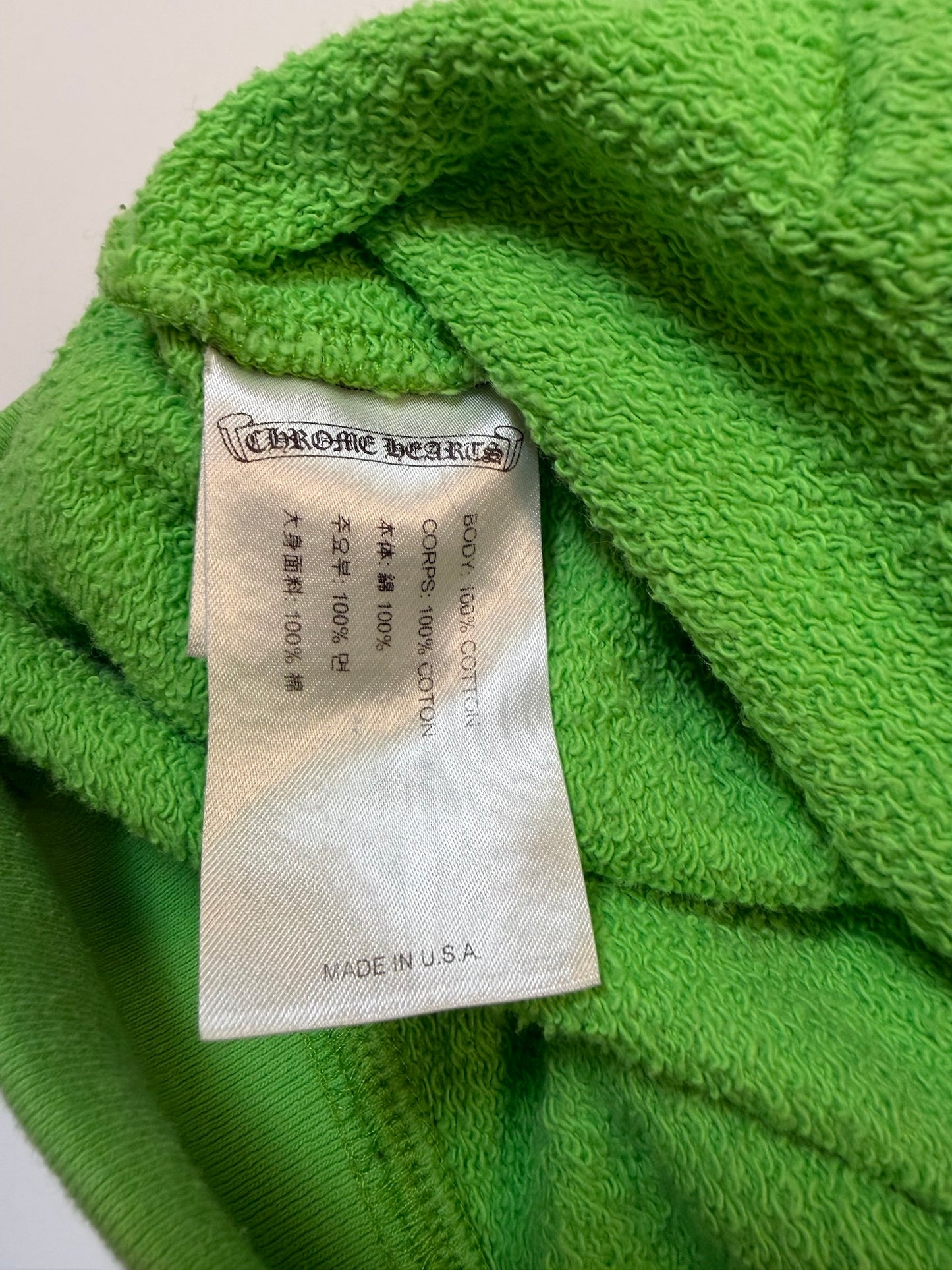 CHROME HEARTS MATTY BOY S*X RECORDS HOODIE GREEN