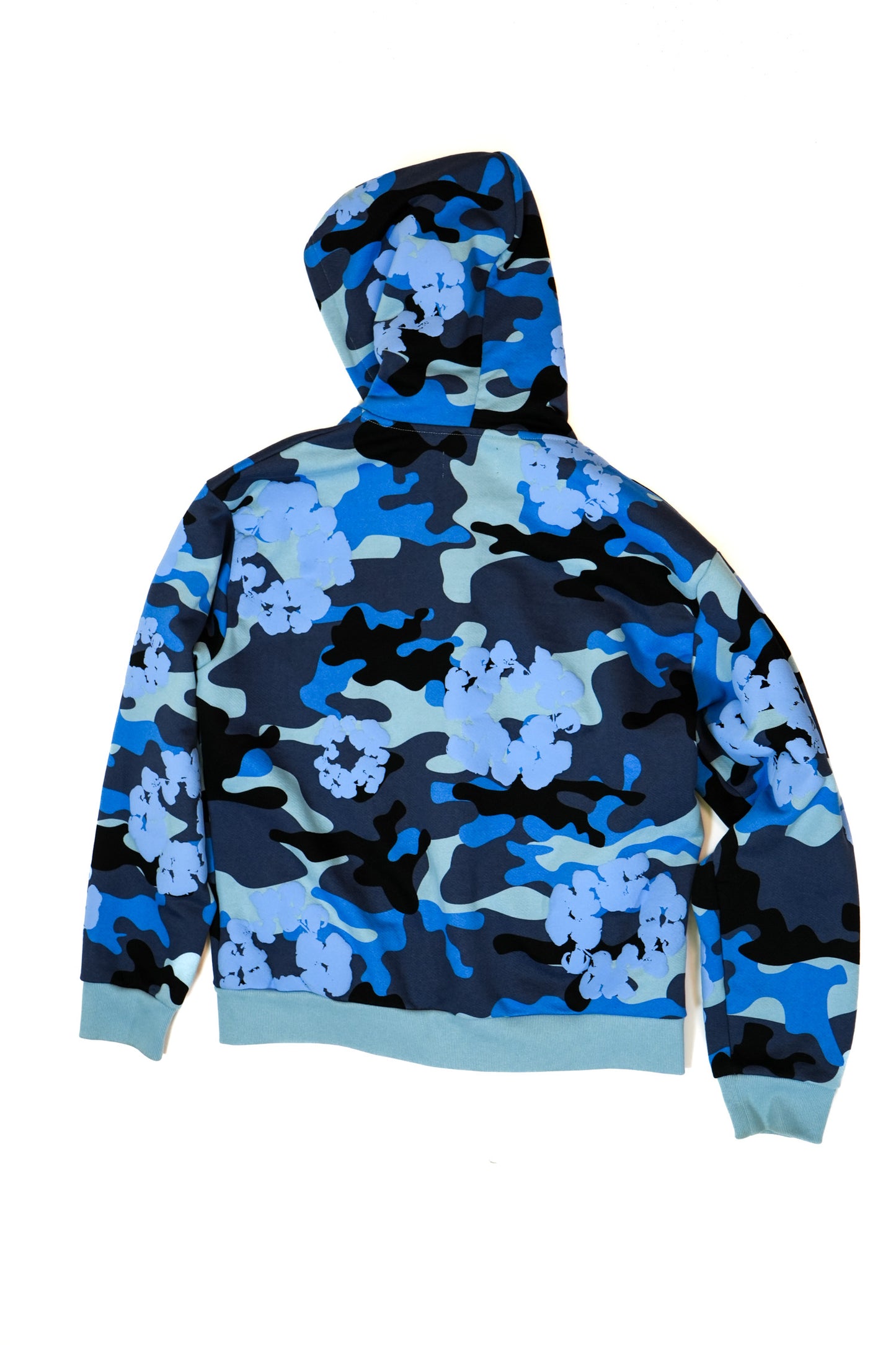 DENIM TEARS BLUE CAMO HOODIE