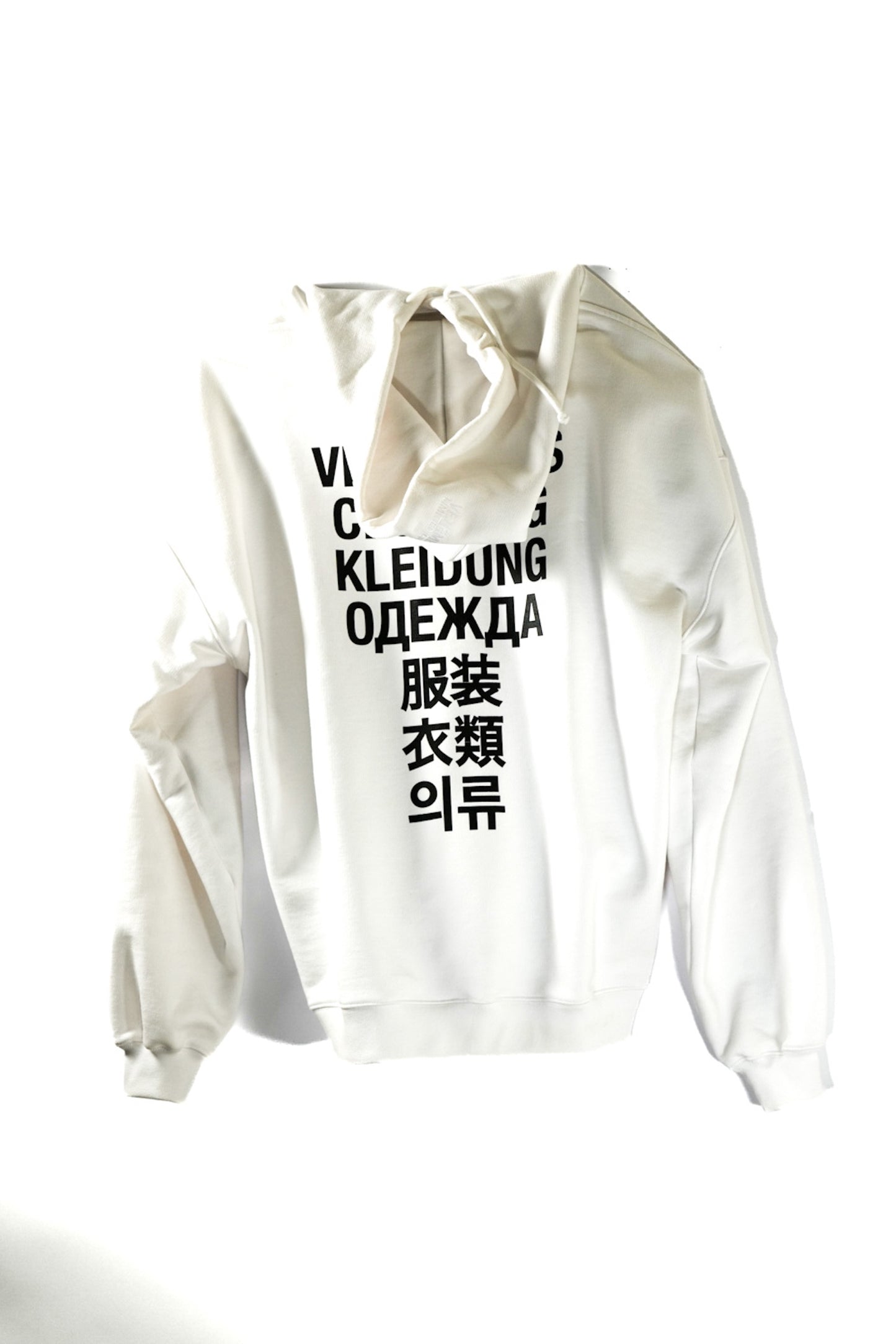VETEMENTS TRANSLATION HOODIE (WHITE)